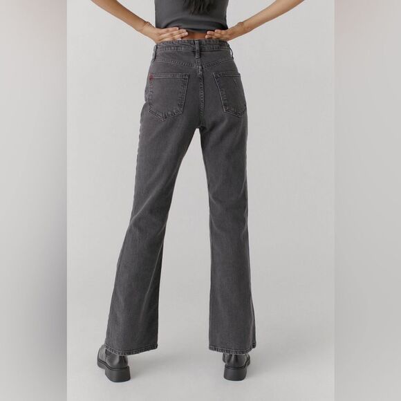 Urban Outfitters BDG Jeans High Rise Flare Black Distressed 28 - Picture 5 of 12